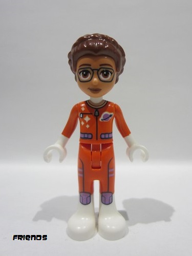 lego 2024 mini figurine frnd0692 Olivia Adult - Astronaut, Reddish Orange Space Suit 