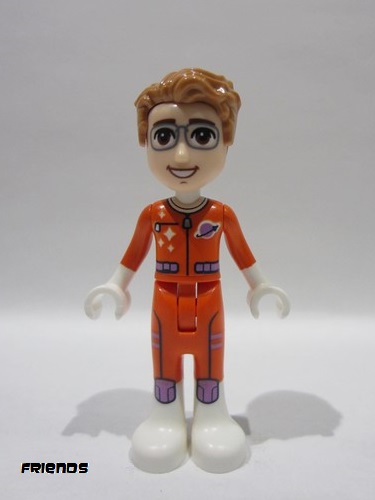 lego 2024 mini figurine frnd0694 Julian Adult - Astronaut, Reddish Orange Space Suit 