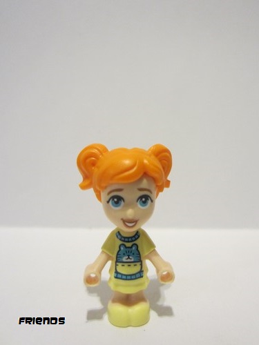 lego 2024 mini figurine frnd705 Ella Micro Doll, Bright Light Yellow Dress 