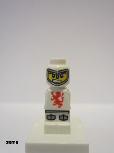 lego 2009 mini figurine 85863pb002 Lava Dragon Knight Microfigure, White 
