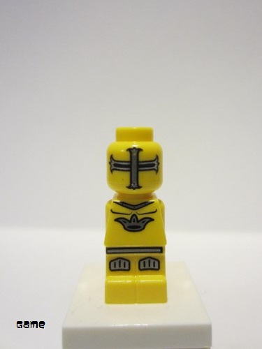 lego 2009 mini figurine 85863pb004 Lava Dragon Knight Microfigure, Yellow 