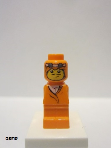 lego 2009 mini figurine 85863pb008 Ramses Pyramid Adventurer Microfigure, Orange (Without Belt) 