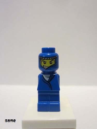 lego 2009 mini figurine 85863pb009 Ramses Pyramid Adventurer Microfigure, Blue (Without Belt) 