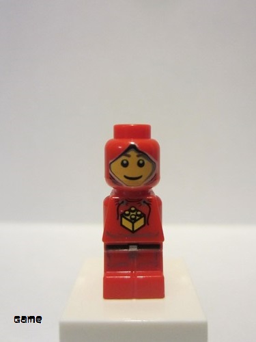 lego 2009 mini figurine 85863pb011 Creationary Red Microfigure 
