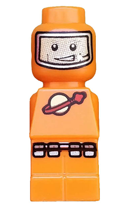 lego 2009 mini figurine 85863pb013 Lunar Command Microfigure, Orange 