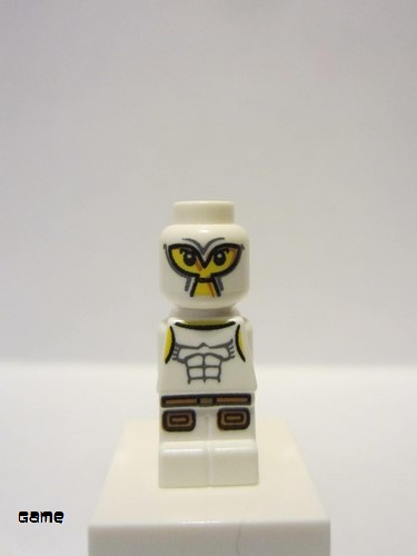 lego 2009 mini figurine 85863pb015 Minotaurus Gladiator Microfigure, White 