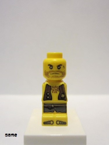 lego 2010 mini figurine 85863pb020 Pirate Microfigure, Pirate Plank, Yellow 