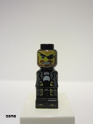 lego 2010 mini figurine 85863pb023 Pirate Microfigure, Pirate Plank, Captain 