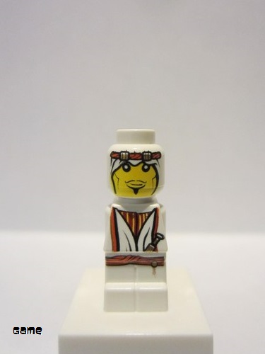 lego 2010 mini figurine 85863pb029 Orient Bazaar Microfigure, White 