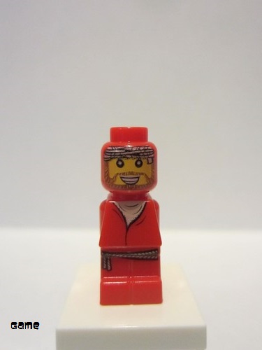 lego 2010 mini figurine 85863pb030 Orient Bazaar Merchant Microfigure, Red (With Belt) 