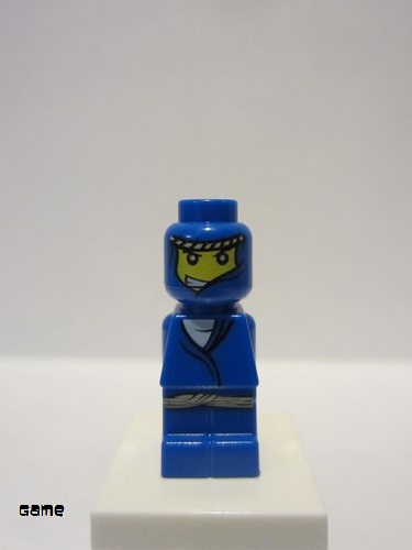 lego 2010 mini figurine 85863pb031 Orient Bazaar Merchant Microfigure, Blue (With Belt) 