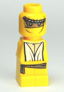 lego 2010 mini figurine 85863pb032 Orient Bazaar Merchant Microfigure, Yellow (With Belt) 