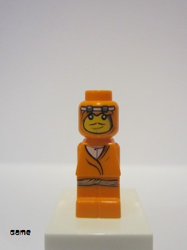 lego 2010 mini figurine 85863pb033 Orient Bazaar Merchant Microfigure, Orange (With Belt) 