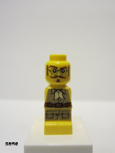 lego 2011 mini figurine 85863pb046 Ramses Return Adventurer Microfigure, Yellow 