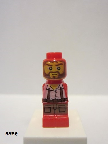 lego 2011 mini figurine 85863pb047 Ramses Return Adventurer Microfigure, red 