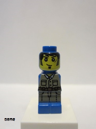 lego 2011 mini figurine 85863pb049 Ramses Return Adventurer Microfigure, Blue 