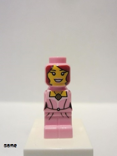 lego 2011 mini figurine 85863pb071 Lego Champion Female Microfigure, Pink Dress 