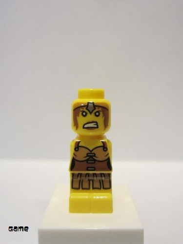 lego 2011 mini figurine 85863pb072 Lego Champion Female Microfigure, Yellow Warrior 