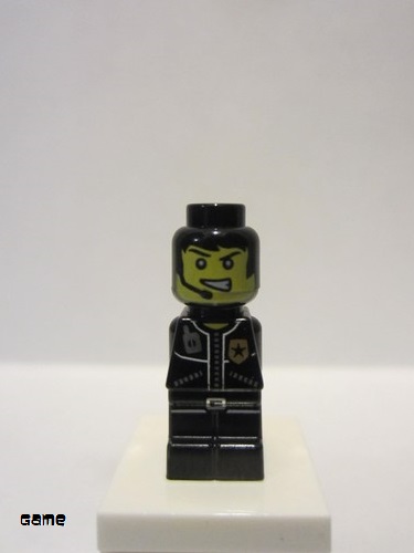 lego 2012 mini figurine 85863pb074 City Alarm Police Officer Microfigure 