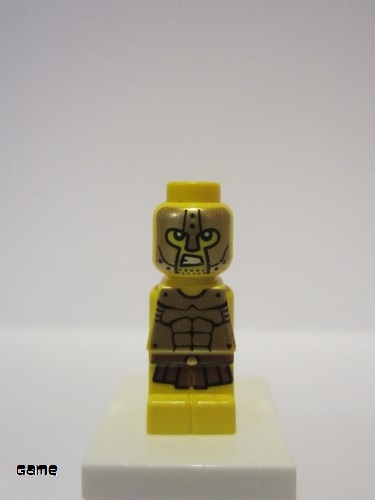 lego 2012 mini figurine 85863pb086 Mini Taurus Gladiator Microfigure, Yellow 