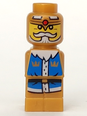 lego 2012 mini figurine 85863pb093 Heroica King Microfigure 