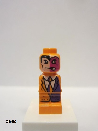 lego 2013 mini figurine 85863pb107 Two-Face Microfigure Batman 