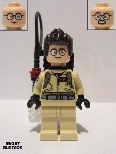 lego 2016 mini figurine gb012 Dr. Egon Spengler Printed Arms - with Proton Pack 