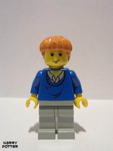 lego 2001 mini figurine hp006 Ron Weasley Blue Sweater 