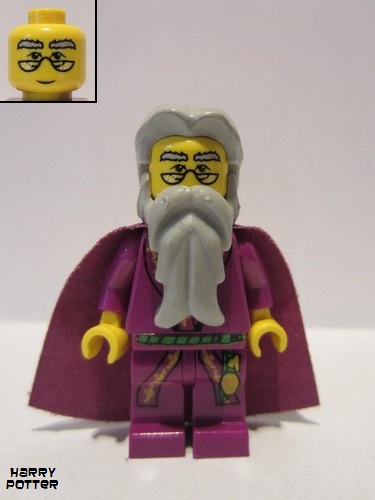 lego 2001 mini figurine hp008 Albus Dumbledore Yellow Version 