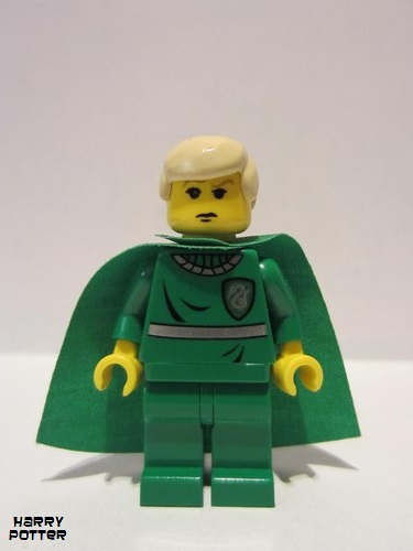 lego 2002 mini figurine hp020 Draco Malfoy Green Quidditch Uniform 