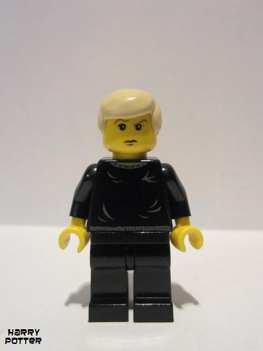 lego 2003 mini figurine hp037 Draco Malfoy Black Sweater 