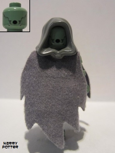 Headgear Hood LEGO Harry Potter  Minifig Dark Bluish Gray Dementor new
