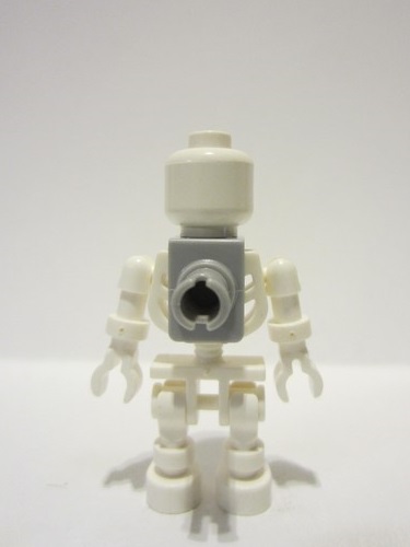 lego 2005 mini figurine gen174 Skeleton With Evil Skull - Light Bluish Gray Neck Bracket 