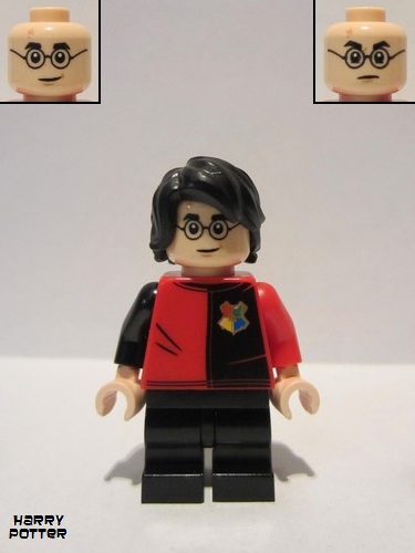 lego 2019 mini figurine hp195 Harry Potter Tournament Uniform Paneled Shirt, Detailed 