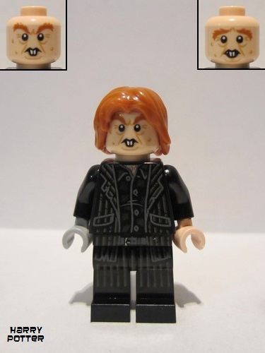 lego 2019 mini figurine hp196 Peter Pettigrew Black Suit 