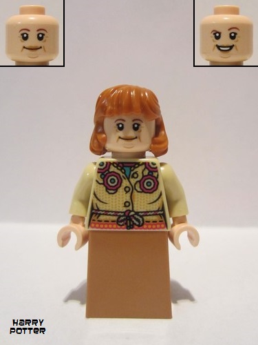 lego 2020 mini figurine hp212 Molly Weasley Medium Nougat Skirt 