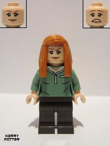 lego 2020 mini figurine hp219 Ginny Weasley Sand Green Polo Shirt 