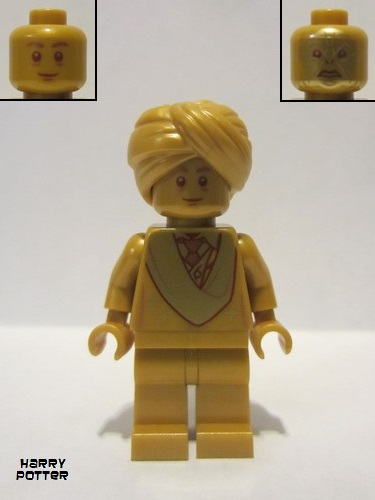 lego 2021 mini figurine hp295 Professor Quirinus Quirrell 20th Anniversary Pearl Gold 