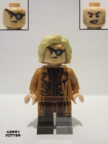 lego 2022 mini figurine hp329 Professor Mad-Eye Moody Medium Nougat Jacket 