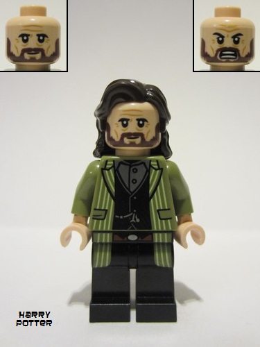lego 2022 mini figurine hp337 Sirius Black Olive Green Jacket 