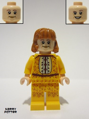 lego 2022 mini figurine hp340 Molly Weasley Bright Light Orange Outfit 