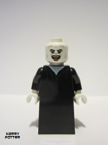 lego 2022 mini figurine hp373 Lord Voldemort White Head, Black Skirt, Tongue 