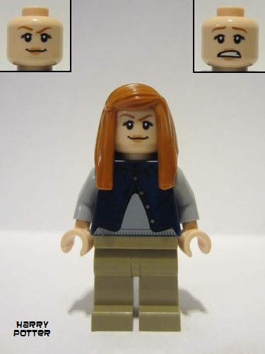 lego 2023 mini figurine hp437 Ginny Weasley Dark Blue Cardigan Vest 