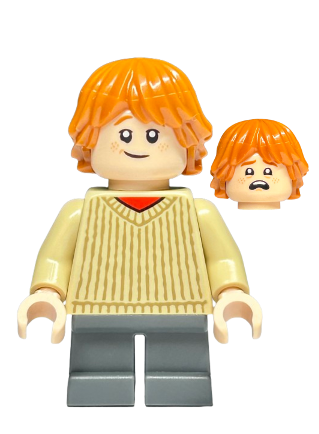 lego 2024 mini figurine hp482 Ron Weasley Tan Sweater 