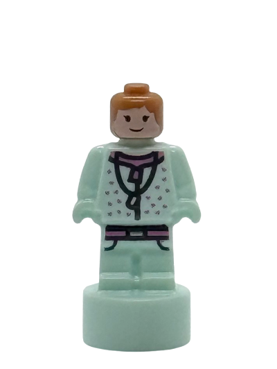 lego 2025 mini figurine 90398pb062 Lavender Brown