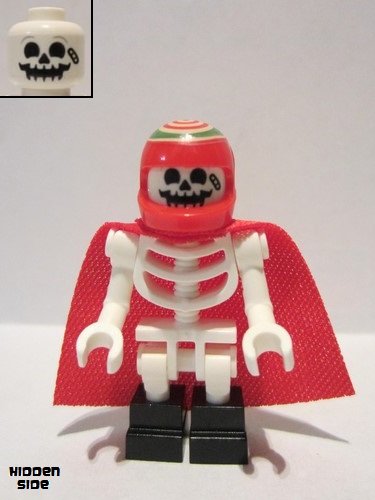 lego 2020 mini figurine hs044 Douglas Elton / El Fuego Skeleton with Cape, Black Square Foot 