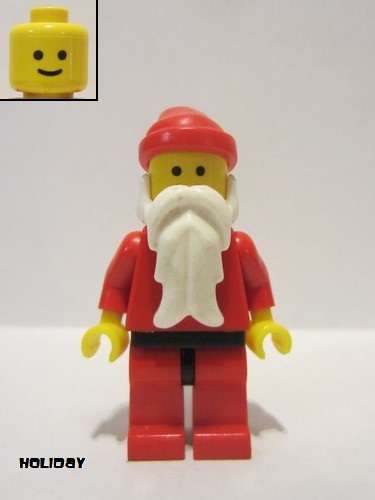 lego 1998 mini figurine hol007 Santa Red Legs with Black Hips 