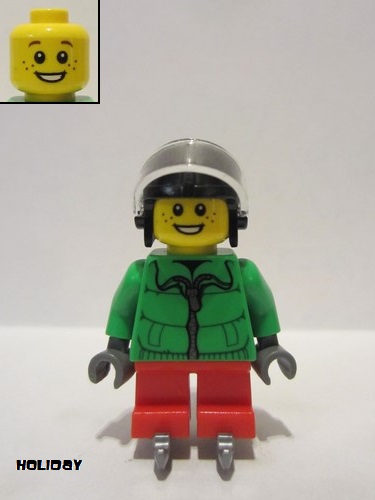 Lego Torso Upper Body Light Green Winter Jacket/Hands Dark Grey NEW 973pb0946c01 