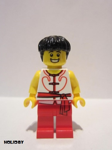 lego 2019 mini figurine hol149 Team Red/White Member 3 Dragon Boat Race 