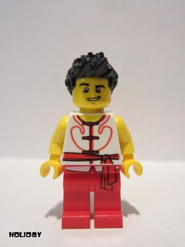 lego 2019 mini figurine hol151 Team Red/White Member 5 Dragon Boat Race 